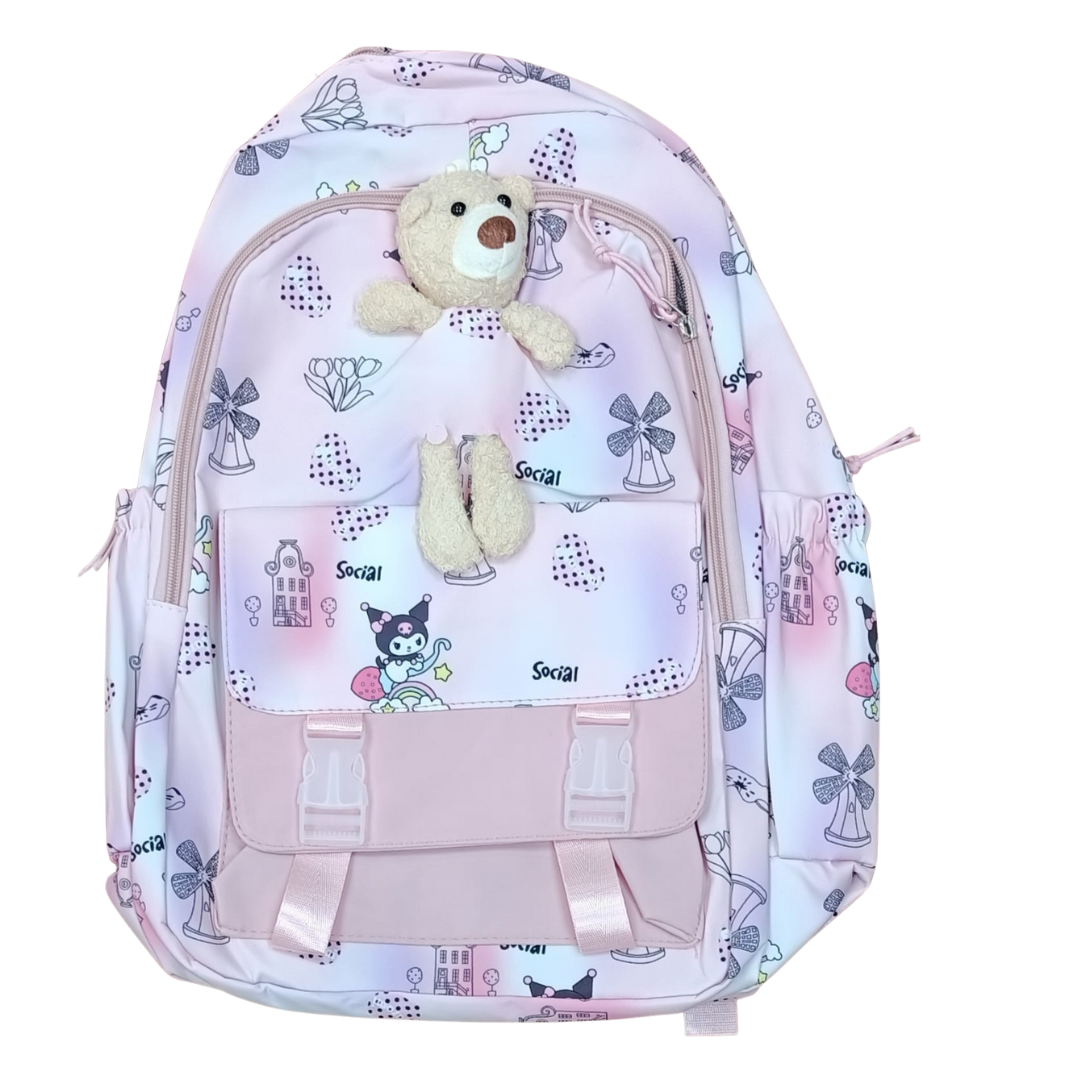 Fashion Girls School & LaptopvBackpack for Women Solid Color Laptop Backpack School Bag Teenagers Girls Travel Rucksack