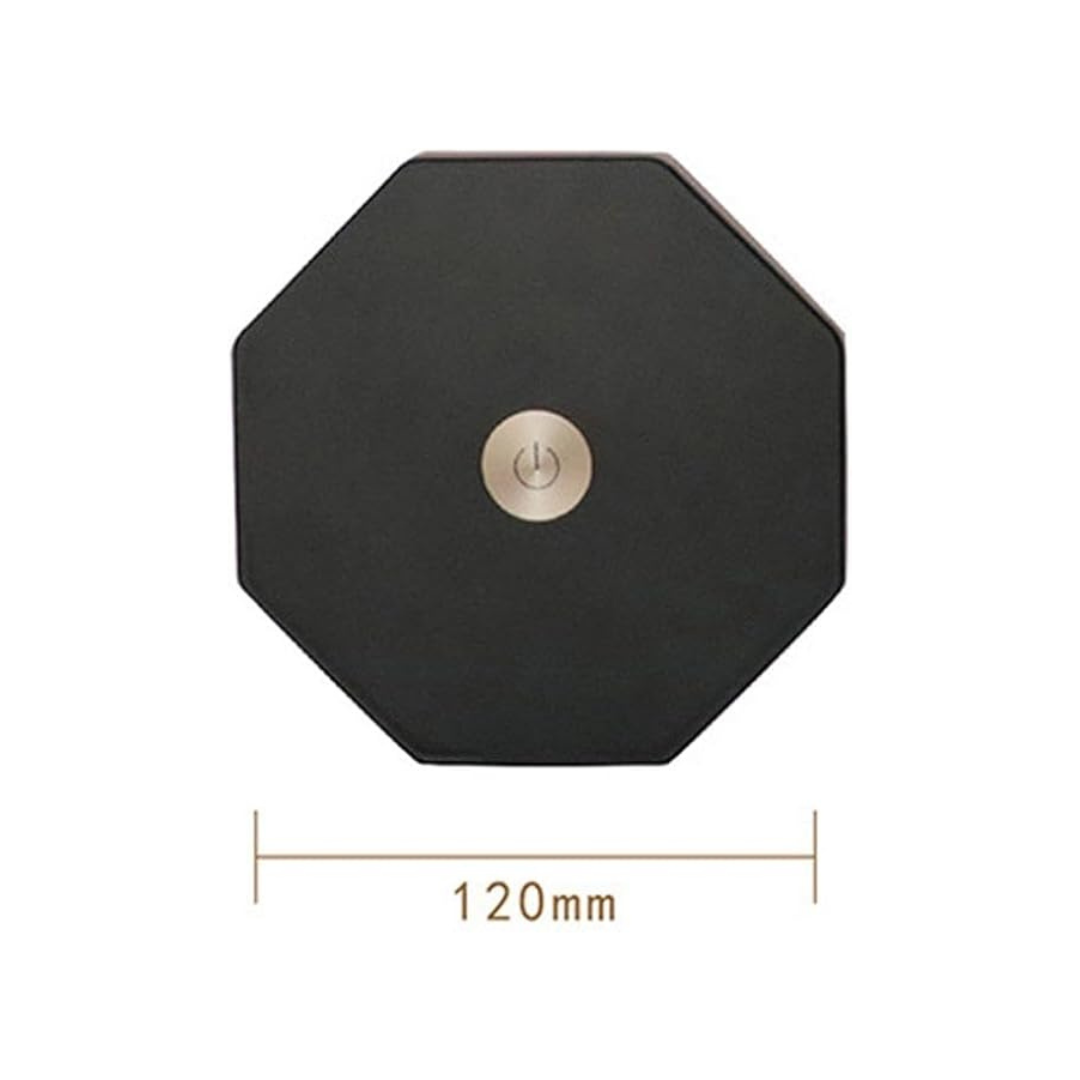 Qianly Novelty LED Paper Lantern Desk Lights Decorative Warm Lights Reading Light for Nightstand, Mountain Black