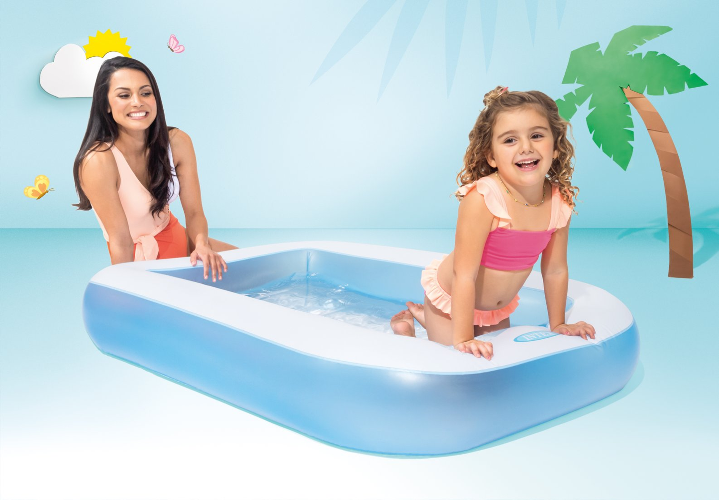 Rectangular Baby Pool ( 65.5" L x 39.5" W x 11" H )