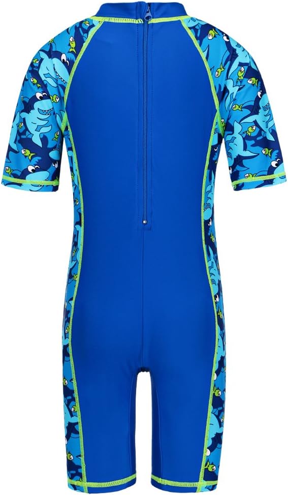 Baby & Sons Swimsuits for Kids | One Piece Children Swimwear Swimming Costumes for Girls and Boys | Boys and Girls Pool Clothes Beachwear Swimming Costume with Swim Cap (4-6 Years, Unicorn - Pink)