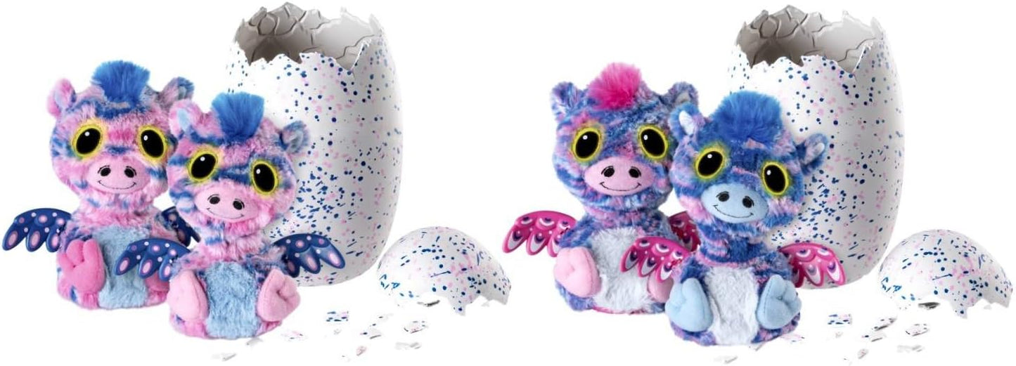 HATCHIMALS Surprise! Hatching Egg with Twin Interactive Creatures, Zuffin- With BONUS Bracelet