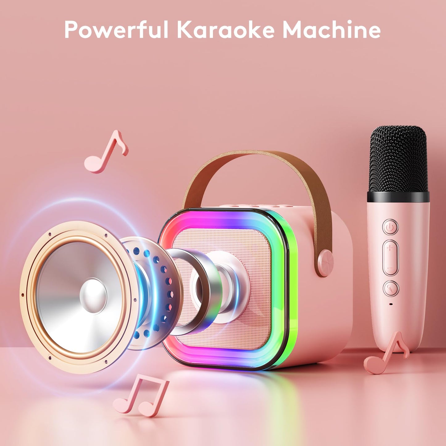 K12 Speaker High-end Bluetooth Audio Small Home Microphone Professional Children's Singing Bluetooth 5 multiples voice changer Speaker Column
