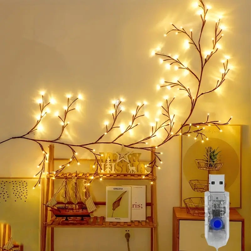 AMill Wall-Mounted LED Willow Branch Lamp