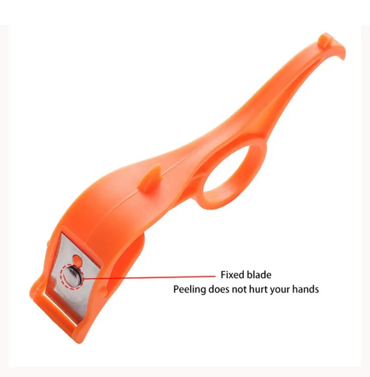 Stainless Steel Peeler Ring Peeling Manual Fruit Slicer 3 n1