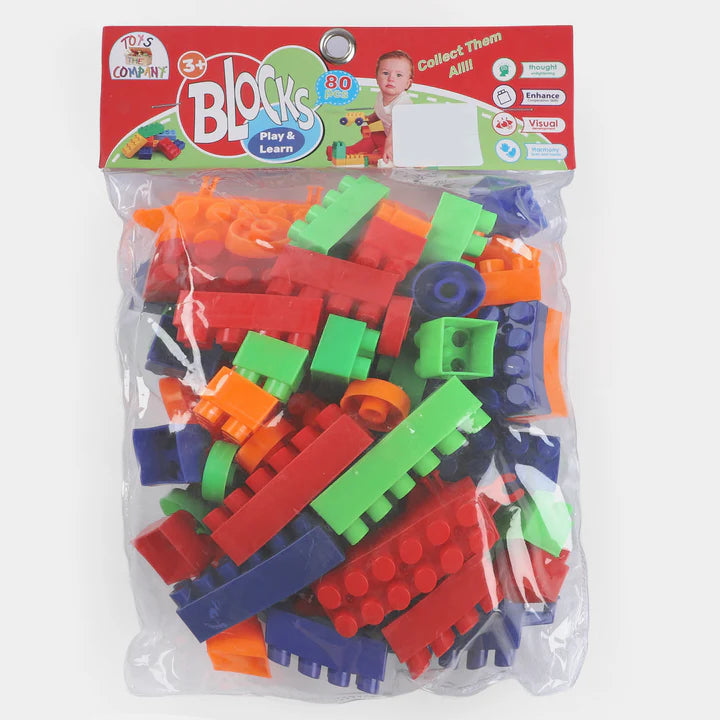 PLAY & LEARN BUILDING BLOCKS SET | 80PCS