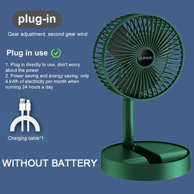 USB Flexible Portable Home Office Travel Camping RV Desk Bedroom Outdoor Fan