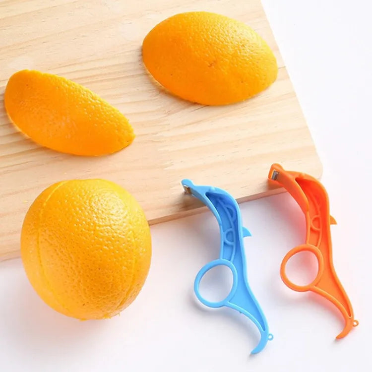 Stainless Steel Peeler Ring Peeling Manual Fruit Slicer 3 n1