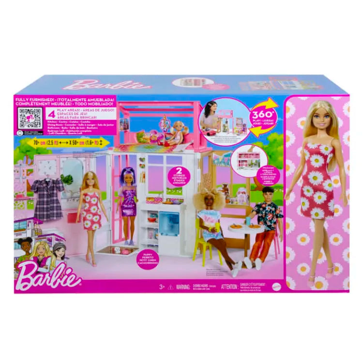 Barbie Vacation House Doll And Playset