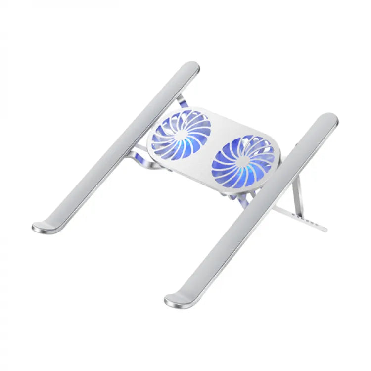 Foldable Adjustable Laptop Stand with Dual Fan Light Wiwu S400 Pro 5W 3000RPM