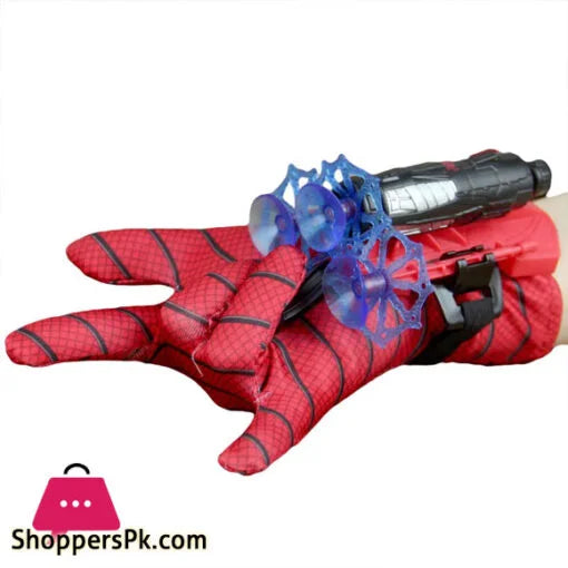 Spiderman Toys Plastic Cosplay Spiderman Glove Launcher Set With Funny Toys for kids Boys