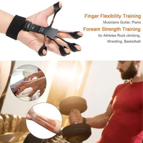 Hand Finger Gripper Finger Exerciser Hand Guitar Finger Exerciser - Hand Gripper - Finger Strengthener Exerciser Grip Wrist Forearm Adjustable Trainer Hand Strength, Precision Control - Resistant Levels Recovery Physical Tools Hand Strengthener Home & Gym