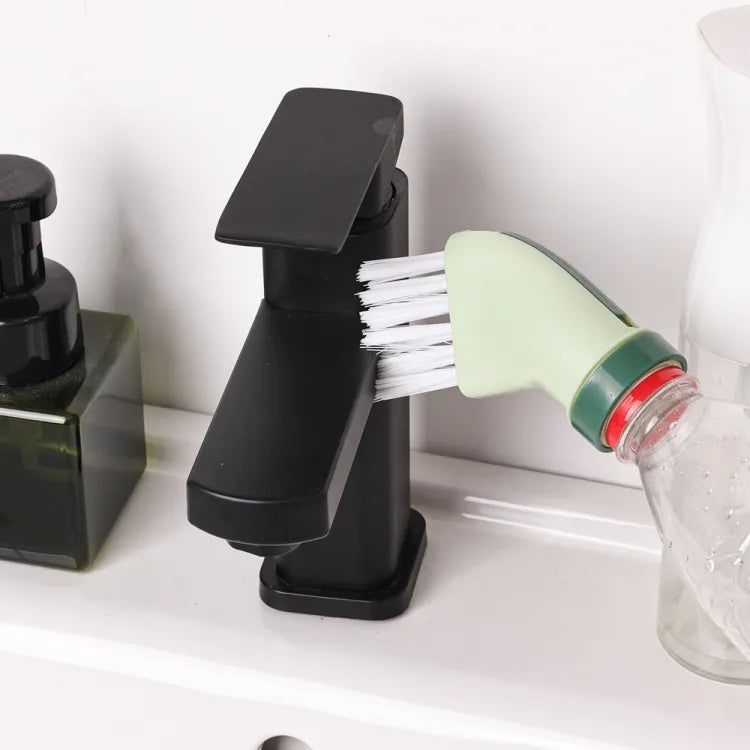 Multifunctional Cleaning Brush Can Connect Mineral Water Bottle Creative Wet And Dry Cleaning Brush Household Dead Angle Brush