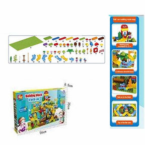 Building Block Construction Toys SetbadgeBricks Building Blocks Toy - Educational and Learning Buildings Block Toys Set For Kids Boys Girls - 90 Pcs