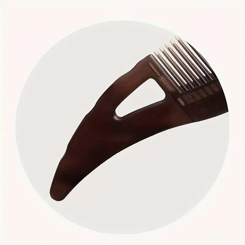 Fine-Tooth Hair Comb for Oily Hair - No-Wash Scalp Massage & Dandruff Control, Resin Handle