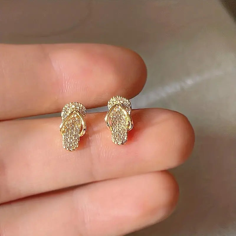1pair Exquisite And Stylish Slippers Earrings