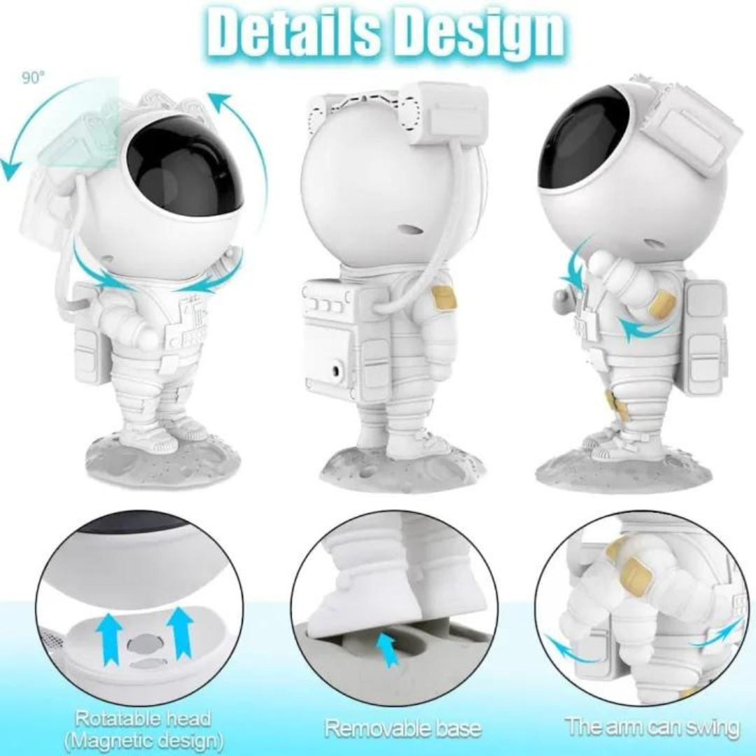 Star Projector Astronaut Galaxy Light Projector, Kids Nebula Night Light, Remote Control and 360°Rotation Magnetic Head - Galaxy Projector Night Light