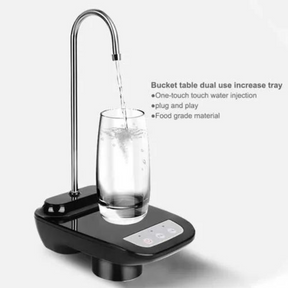 Portable Electric Water Bottle Pump With Large Base Wireless Auto Drinking Water Dispenser