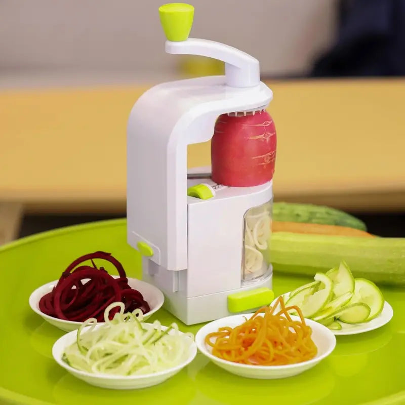 Vegetable Spiralizer, Manual Zucchini Noodle Maker With Strong Base,