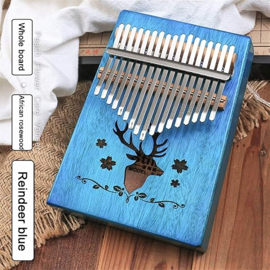 Kalimba, thumb piano New Gradient 17 Keys Kalimba Thumb Piano African rosewood mahogany Whole board Finger piano Beginners Musical Instrument