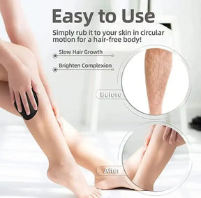 Crystal Hair Eraser, Crystal Hair Remover, Portable Magic Hair Remover for Arms Legs Back, Painless Hair Removal for Women Apply to Any Part of the Body