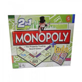 2 In 1 Monopoly Property Trading + Ludo Board Game