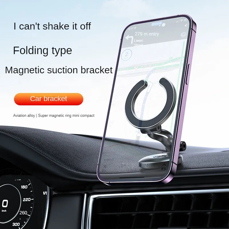 2023 New Car Magnetic Navigation Mobile Phone Holder Magsafe Folding Suspended Magnetic Holder for Car Dashboard