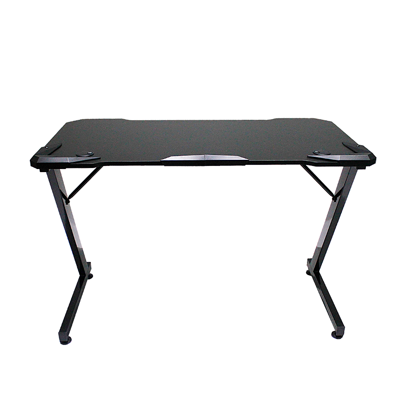 Gaming desk with headphone holder
