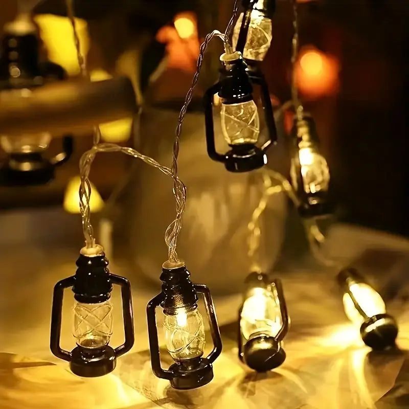 Vintage Kerosene Lamp LED String Lights