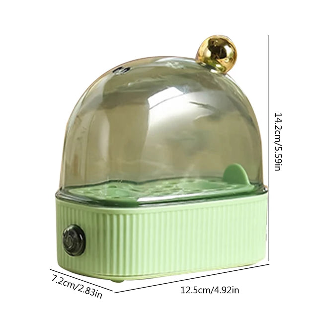 220V Egg Boiler Poacher Automatic Power Off Breakfast Egg Machine 2 Eggs Capacity Multi-function & Mini Kitchen Utensil Gift
