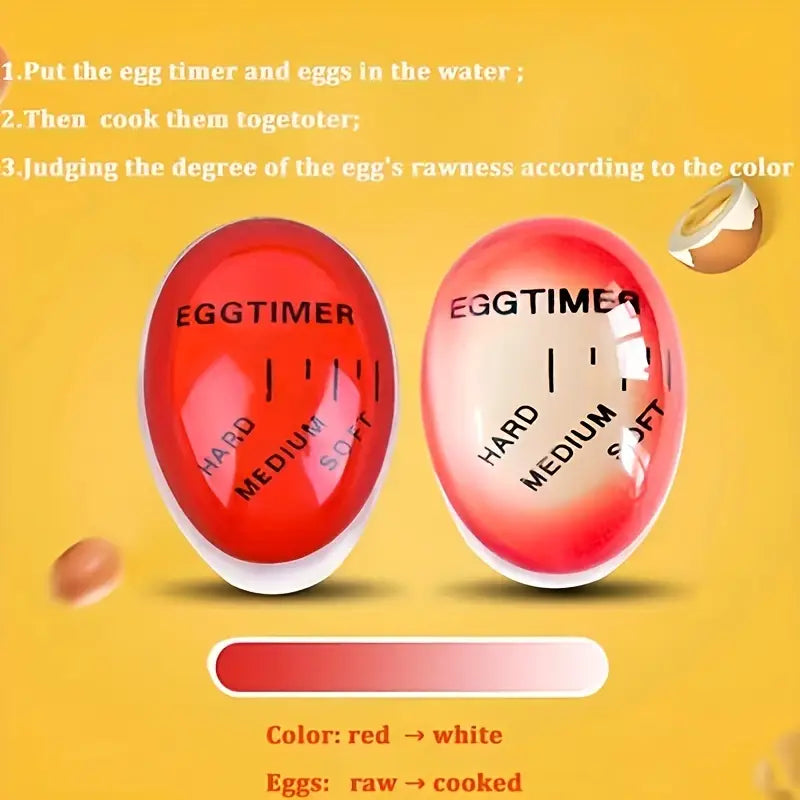 Egg-Perfect Timer - Non-Electric Kitchen Gadget for Perfectly Cooked Eggs, Food Prep Essential