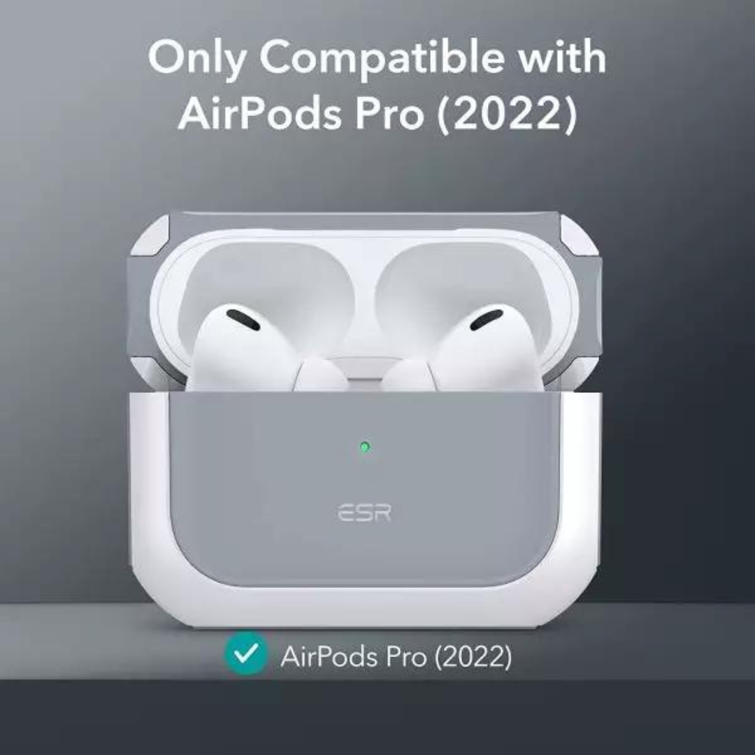 AirPods Pro 2022 Orbit Hybrid Case by ESR Magsafe Ready – White