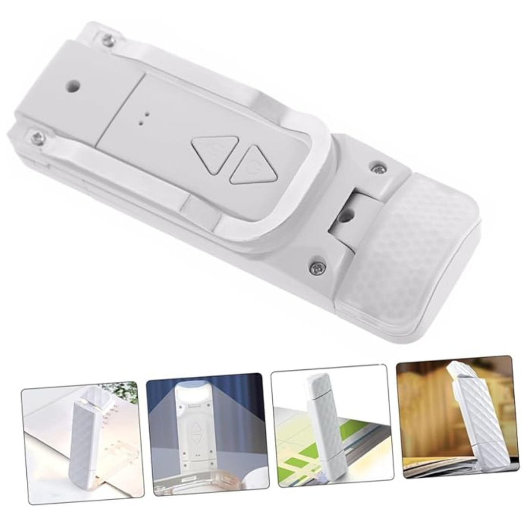 Mini USB Book Light Bookmark for Comfortable Bedtime Reading White Color