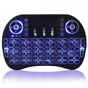 MINI TOUCH PAD RF 500 WIRELESS WITH 3 COLOUR BACKLIGHT KEYBOARD MOUSE