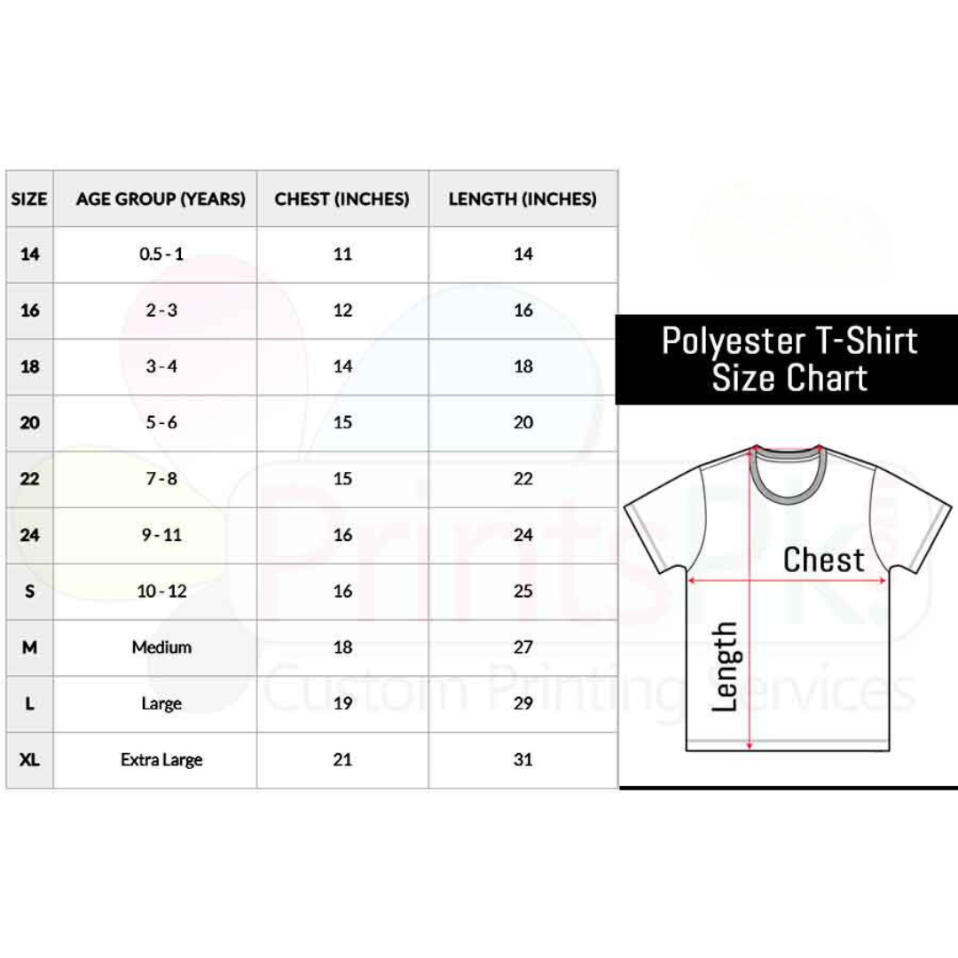 Customized T-Shirt Full Sleeve (Polyester)