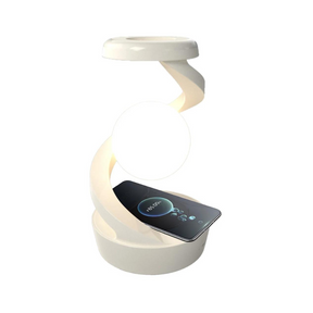 HAHUT Rotating Wireless Floating Lamp RGB Floating and Spinning in Air with LED Moon Lamp with Wireless Phone Charger LED Levitating Ball Light in The Air Freely for Office Bedroom Home