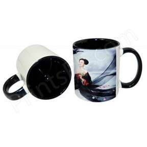 Custom Black Inner Mug Black Handle Mug