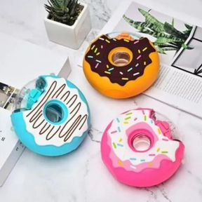 Creative Donut Water Bottle With Straw Cartoon Cute Doughnut Kettle