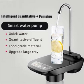 Portable Electric Water Bottle Pump With Large Base Wireless Auto Drinking Water Dispenser