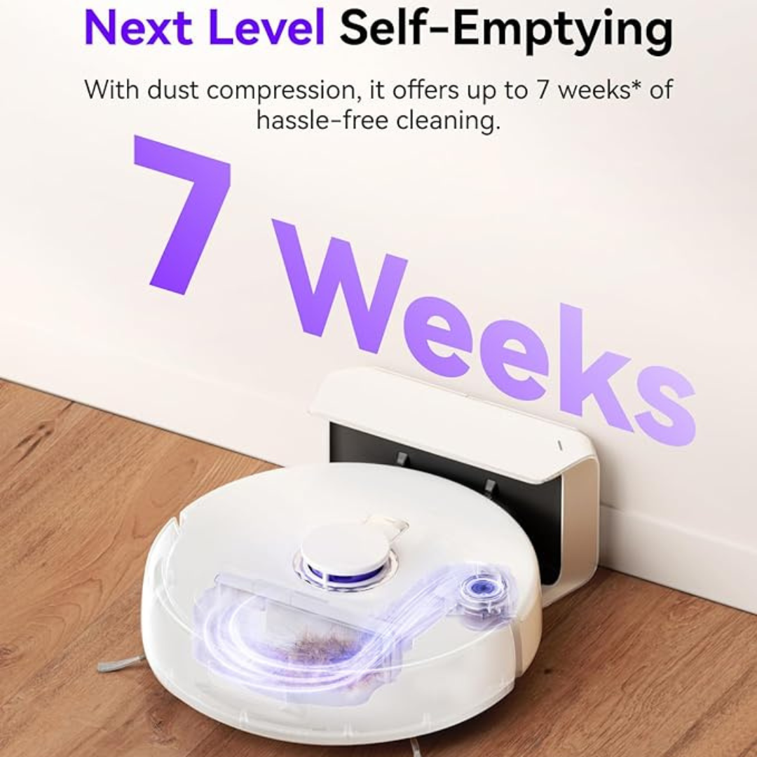 NARWAL Freo X Plus Robot Vacuum Cleaner and Mop with 3 Disposable Dust Bags (Pack). 7-Week Dust Storage, Zero Tangle, 7800Pa Suction, Tri-Laser Obstacle Avoidance