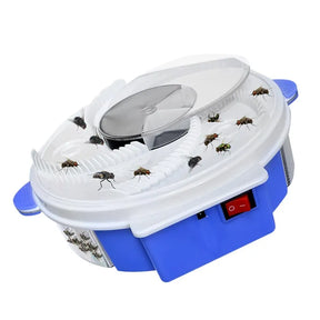 USB Electric Fly Trap Device Flycatcher Automatic Trapping Food Fly Fly Catcher Insect Pest Flytrap Kitchen Home Type Fly Trap（white）