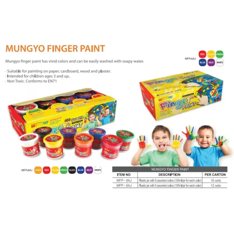 Finger Paint - 8pcs - Multicolour