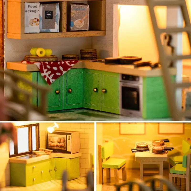 DIY Wooden Miniature House Kit