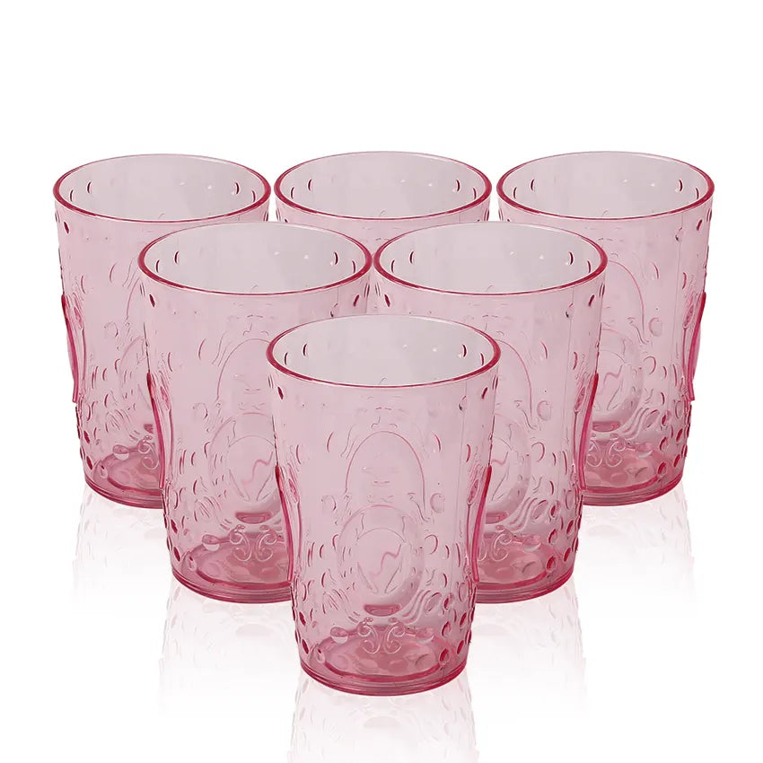 PARTY ACRYLIC GLASS M-9 PACK OF 6 - (250ML)