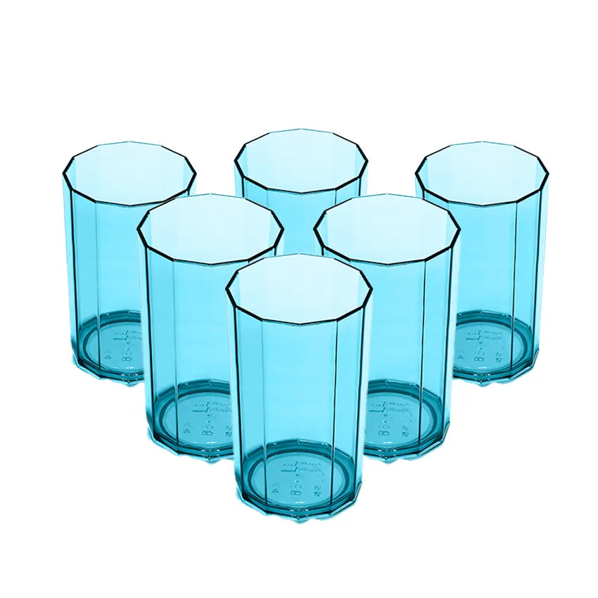 PARTY ACRYLIC GLASS M-8 PACK OF 6 - (250ML)