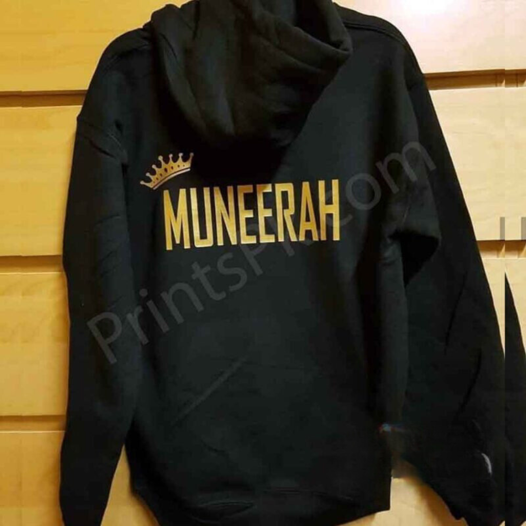 Customized Name Printed Hoodie