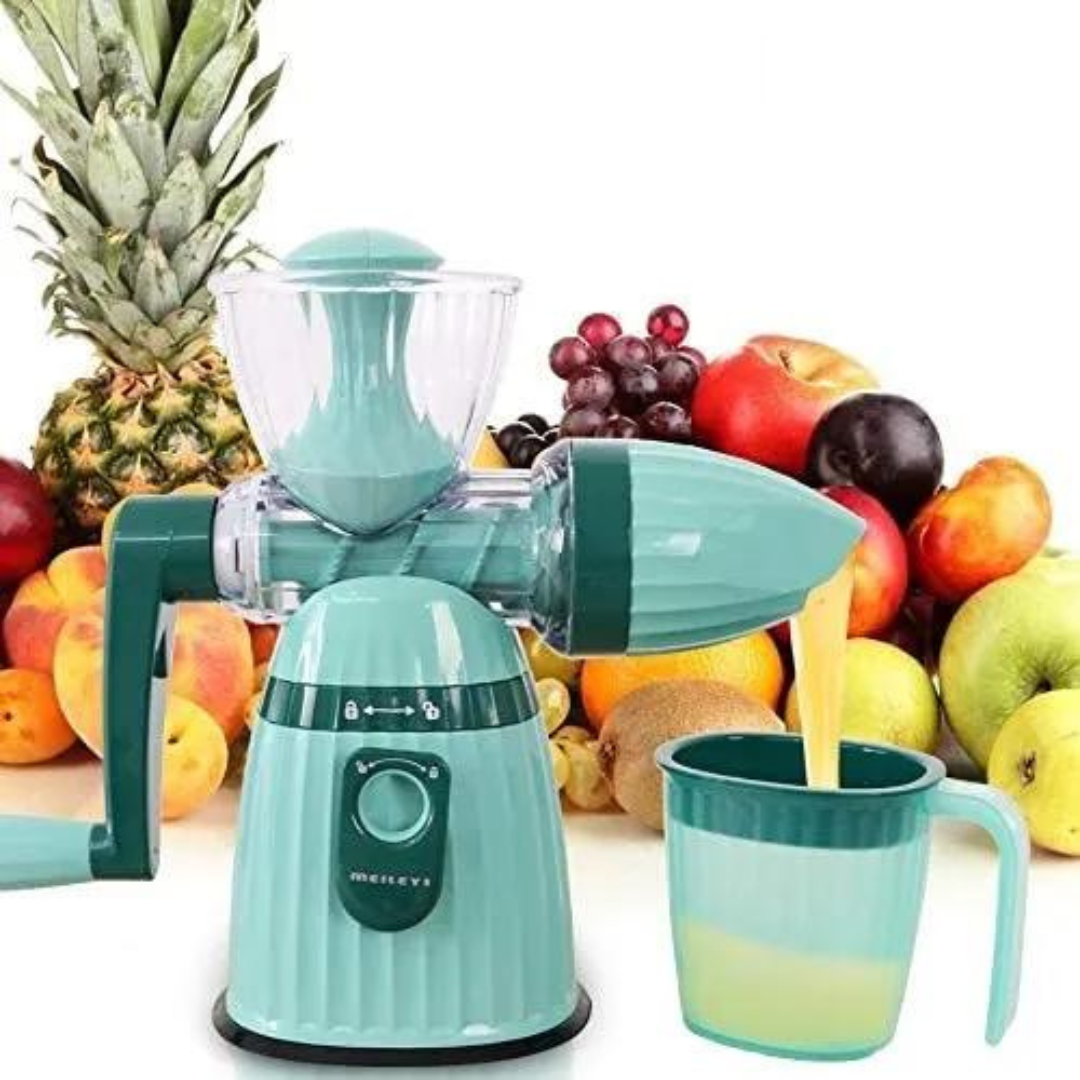 Meileyi Manual Masticating Juicer, Original Slow Juicer Machine for Maximum Nutrition Value, Hand Cold Press Juicer for All Fruits and Vegetables