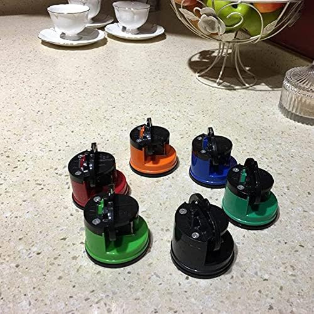 Household Kitchen Fine Iron Sharpener Grinding Kitchen Tools Vacuum Suction Cups Whetstone Anti-slip Tool