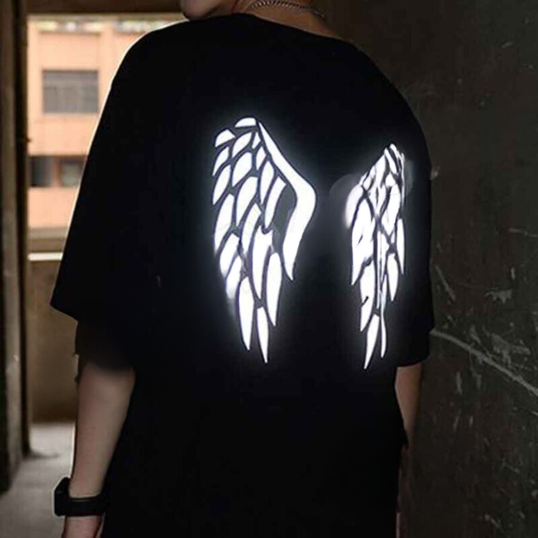 Glowing Wings Printed T-Shirt