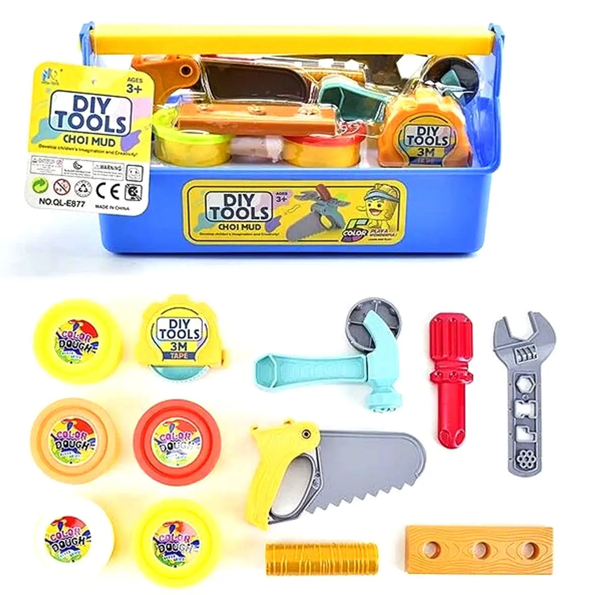 Modeling dough tool set (6 colors, accessories)