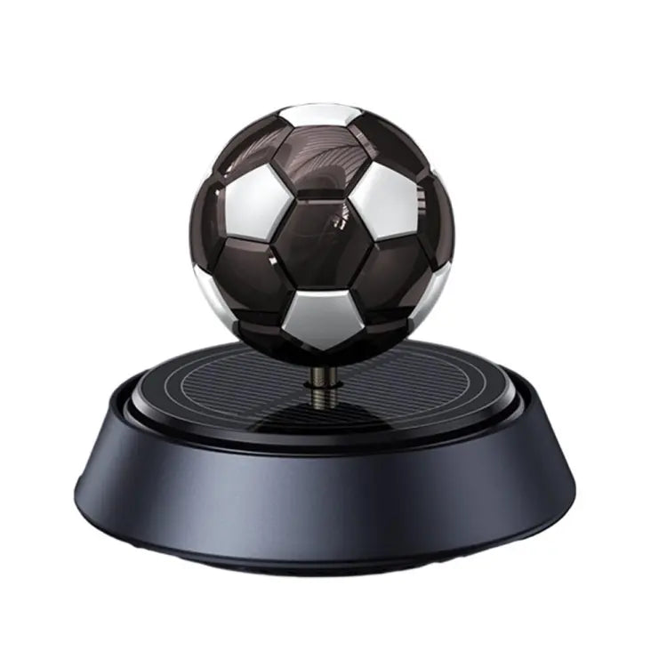 Solar Rotating Football Air Freshener with Liquid Bottle Perfume